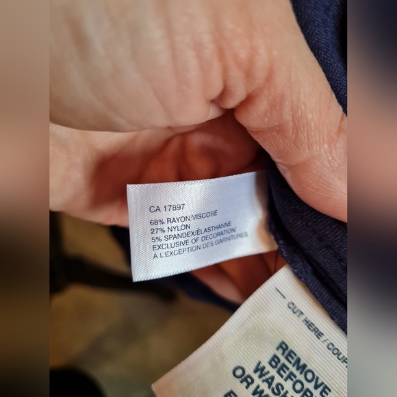 NWOT GAP Navy Blue Strapless Dress - Picture 9 of 9